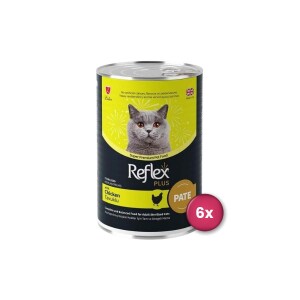Reflex Plus Pate İçinde Et Parçacıklı Tavuklu Kısırlaştırılmış Kedi Konservesi 395 Gr X 6 Adet - Reflex Plus