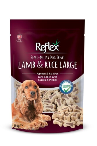 Reflex Plus Reflex Semi-Moist Köpek Ödülü Kuzu & Pirinç Large 150 gr - 1