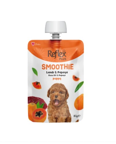 Reflex Plus Smoothie Kuzu Etli ve Papayalı Yavru Köpek Ödül Maması 85 Gr - 1