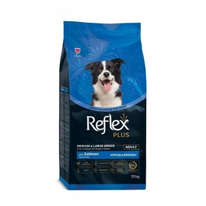Reflex Plus Somonlu Hipoallerjenik Orta ve Büyük Irk Yetişkin Köpek Maması 12 Kg - Reflex Plus