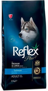 Reflex Plus Somonlu Orta ve Büyük Irk Yetişkin Köpek Maması 15 kg - Reflex Plus