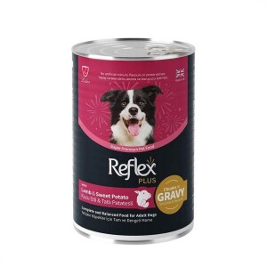 Reflex Plus Sos İçinde Kuzu Etli ve Tatlı Patatesli Yetişkin Köpek Konservesi 400 Gr - Reflex Plus