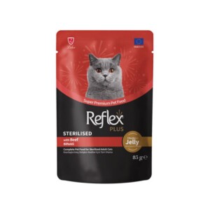 Reflex Plus Sos İçinde Parça Biftek Etli Kısırlaştırılmış Kedi Konservesi 85 Gr - Reflex Plus