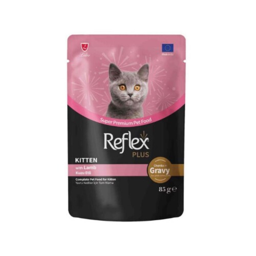 Reflex Plus Sos İçinde Parça Kuzu Etli Yavru Kedi Konservesi 85 Gr - 1