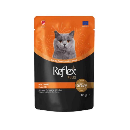 Reflex Plus Sos İçinde Parça Kuzu Etli Yetişkin Kedi Konservesi 85 Gr - 1