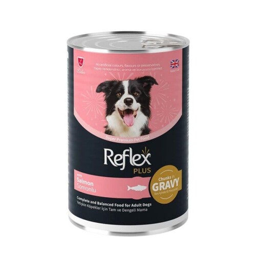 Reflex Plus Sos İçinde Somonlu Yetişkin Köpek Konservesi 400 Gr - 1