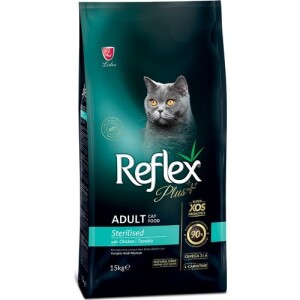 Reflex Plus Tavuklu Kısırlaştırılmış Yetişkin Kedi Maması 15 kg - Reflex Plus