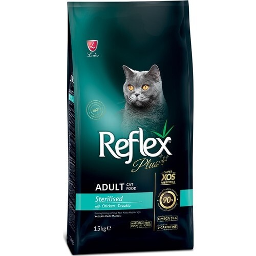 Reflex Plus Sterilised Tavuklu Kısırlaştırılmış Yetişkin Kedi Maması 15 kg - 1