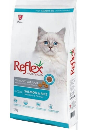 Reflex Somonlu ve Pirinçli Kısırlaştırılmış Yetişkin Kedi Maması 15 kg - 1
