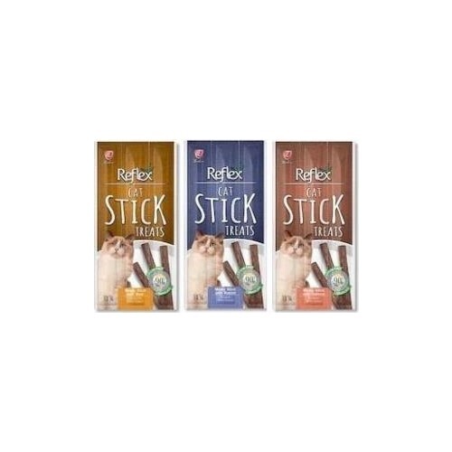Reflex Stick Kedi Ödül Maması 3 Farklı Lezzet Kedi Ödül Çubuğu - Somon - Tavşan ve Biftekli - 1
