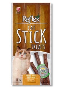 Reflex Sticks Dana Etli Kedi Ödül Çubukları 3 X 5 gr - Reflex