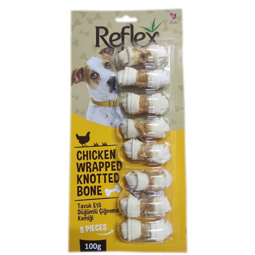 Reflex Tavuk Etli Düğüm Kemik Ödülü 8'li 100 gr - 1
