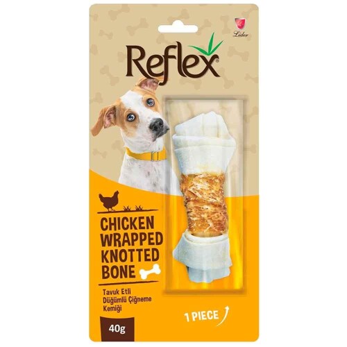 Reflex Tavuk Etli Düğümlü Kemik Köpek Ödülü 40 gr - 1