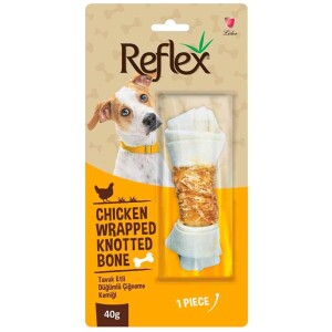 Reflex Tavuk Etli Düğümlü Kemik Köpek Ödülü 40 gr - Reflex
