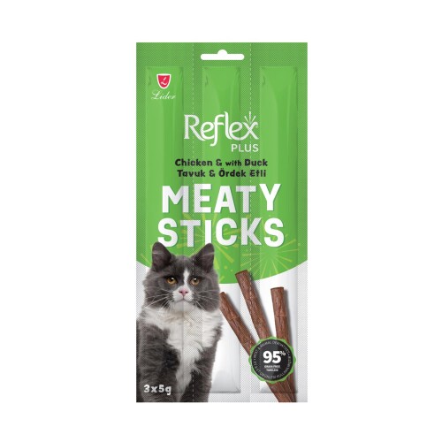 Reflex Tavuklu Ördekli Kedi Ödül Çubuğu 3 X 5 gr - 1