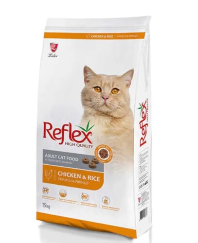 Reflex Tavuklu Pirinçli Yetişkin Kedi Maması 15 kg - 1
