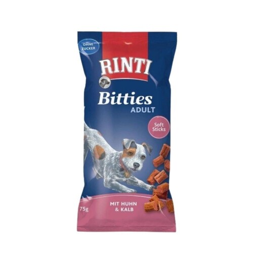 RINTI Bitties Tavuk ve Dana Etli Yetişkin Köpek Ödülü 75 gr - 1