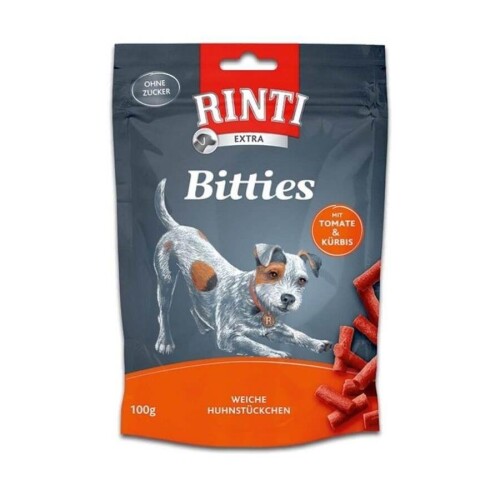 RINTI Bitties Tavuk ve Domatesli Köpek Ödül Maması 100 Gr - 1