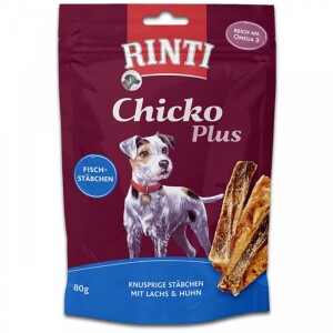 RINTI Extra Chicko Plus Tahılsız Natural Balıklı ve Tavuklu Köpek Ödülü 80 gr - Rıntı