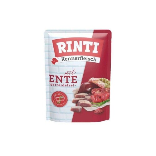 RINTI Pouch Ördekli Yetişkin Köpek Konservesi 400 Gr - 1