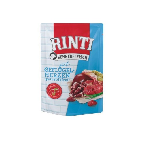 RINTI Pouch Yürekli Köpek Konservesi 400 gr - 1