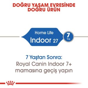 Royal Canin Indoor 27 Evden Çıkmayan Kedilere Özel Mama 2 kg - 2