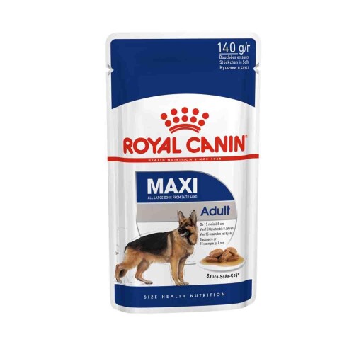 Royal Canin Maxi Adult Büyük Irk Yetişkin Köpekler İçin Parça Etli Konserve Mama 140 gr X 10 Adet - 1
