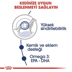 Royal Canin Maxi Adult Büyük Irk Yetişkin Köpekler İçin Parça Etli Konserve Mama 140 gr - 3