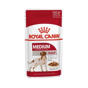 Royal Canin Medium Adult Orta Irk Yetişkin Köpekler İçin Parça Etli Yaş Mama 140 gr - Royal Canin