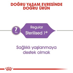 Royal Canin Sterilised +7 Kısırlaştırılmış Yaşlı Kedi Maması 1,5 kg - 3