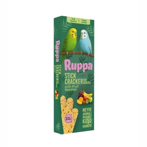 Ruppa Meyve Aromalı Muhabbet Kuşu Krakeri 3'lü - 1