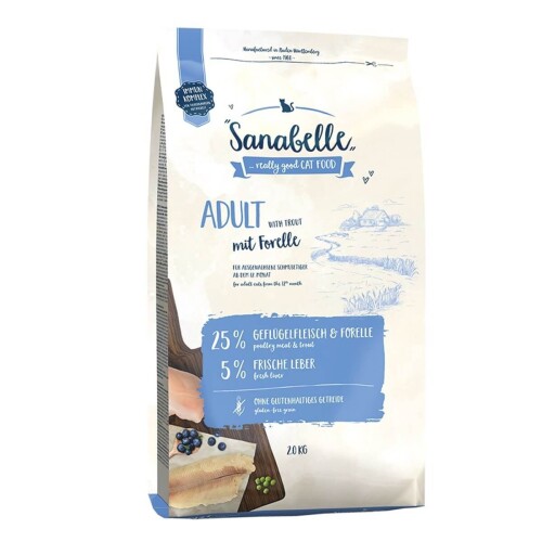 Sanabelle Alabalıklı Yetişkin Kedi Maması 2 kg - 1
