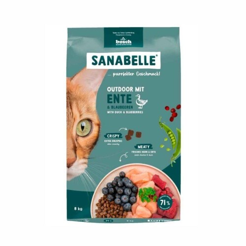 Sanabelle Outdoor Ördekli Yetişkin Kedi Maması 8 kg - 1