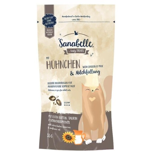Sanabelle Tavuklu ve Süt Dolgulu Kedi Ödülü 55 Gr - 1