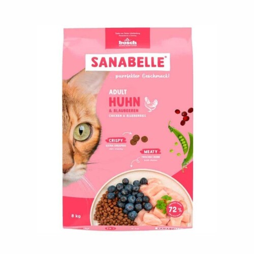 Sanabelle Tavuklu Yetişkin Kedi Maması 8 kg - 1