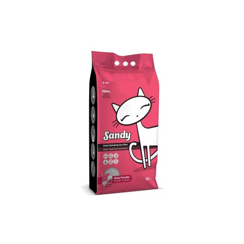 Sandy Bebek Pudralı Topaklanan Bentonit Kedi Kumu 10 lt - 1