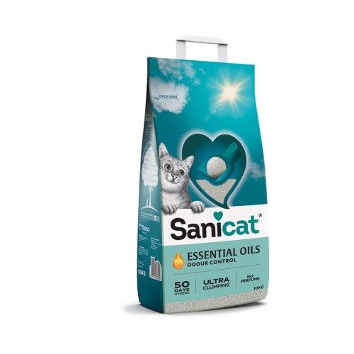 Sanicat Essential Oils Kokusuz Kedi Kumu 10 Kg - 1