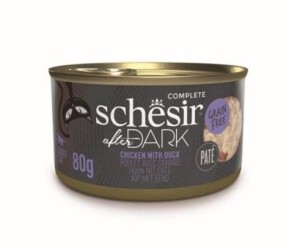 Schesir After Dark Sos İçinde Tavuk Etli ve Ördek Etli Tahılsız Yetişkin Kedi Konservesi 80 gr - 1