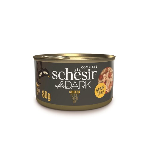 Schesir After Dark Tavuk Et Suyunda Yetişkin Kedi Konservesi 80 gr - 1