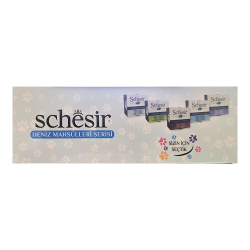 Schesir Pouch Deniz Mahsülleri Yetişkin Kedi Konservesi 85 gr (6 AL 5 ÖDE) - 2