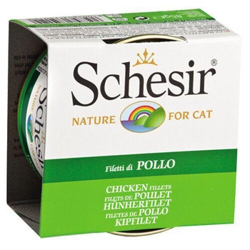 Schesir Jel İçinde Tavuk Etli Konserve Kedi Maması 85 gr - 1