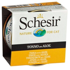 Schesir Jel İçinde Ton Balıklı & Aloeveralı Yetişkin Kedi Konservesi 85 gr - Schesir