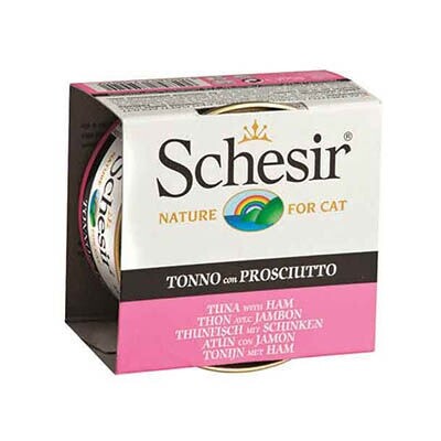 Schesir Pouch Jel Ton Balıklı ve Jambonlu Yetişkin Kedi Konservesi 85 gr - 1
