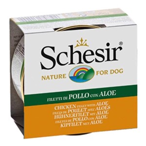 Schesir Jelly Tavuk Fileto ve Aloe Vera Jöle İçinde Yetişkin Köpek Konservesi 150 gr - Schesir