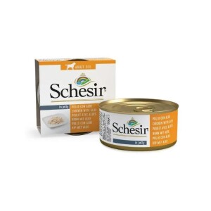 Schesir Jelly Tavuk Fileto ve Aloe Vera Jöle İçinde Yetişkin Köpek Konservesi 150 gr - Schesir