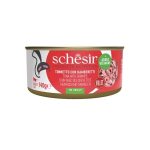 Schesir Jöle İçinde Ton Balığı İle Karidesli Yetişkin Kedi Konservesi 140 Gr - Schesir