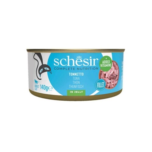 Schesir Jöle İçinde Ton Balıklı Yetişkin Kedi Konservesi 140 Gr - 1