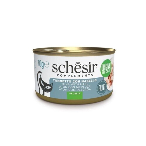 Schesir Jöle İçinde Ton ve Berlam Balıklı Yetişkin Kedi Konservesi 70 gr - 1