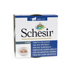 Schesir Jöle İçinde Ton ve Ringa Balıklı Yetişkin Kedi Konservesi 85 gr - Schesir