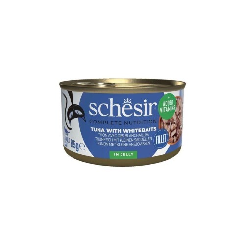 Schesir Jöle İçinde Ton ve Ringa Balıklı Yetişkin Kedi Konservesi 85 gr - 1
